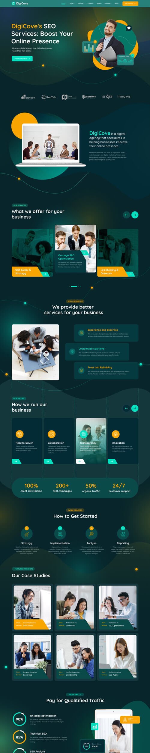 02 Homepage SEO Service Dark